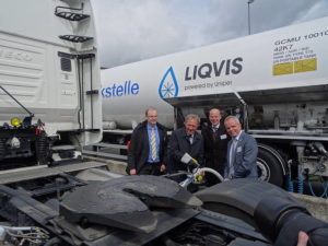 Deutschlands erste öffentliche LNG-Tankstelle im GVZ Freienbrink eröffnet